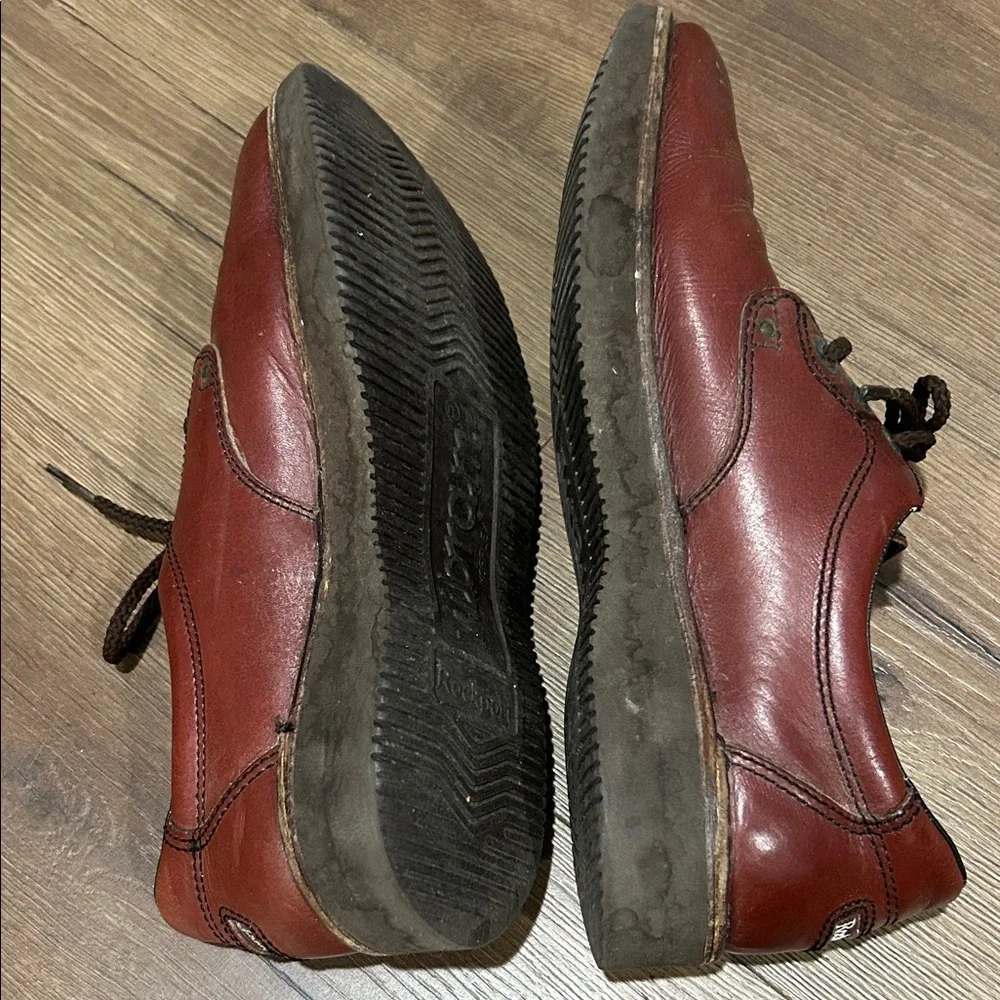 Rocsports VINTAGE Casual Leather Lace-Up Shoes in Burgundy ! Size 10